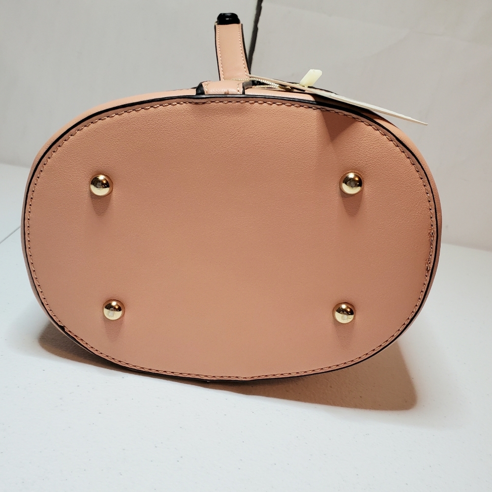 *SOLD* Isabelle Accordion Vegan Leather Bucket Bag - Picture 7 of 9